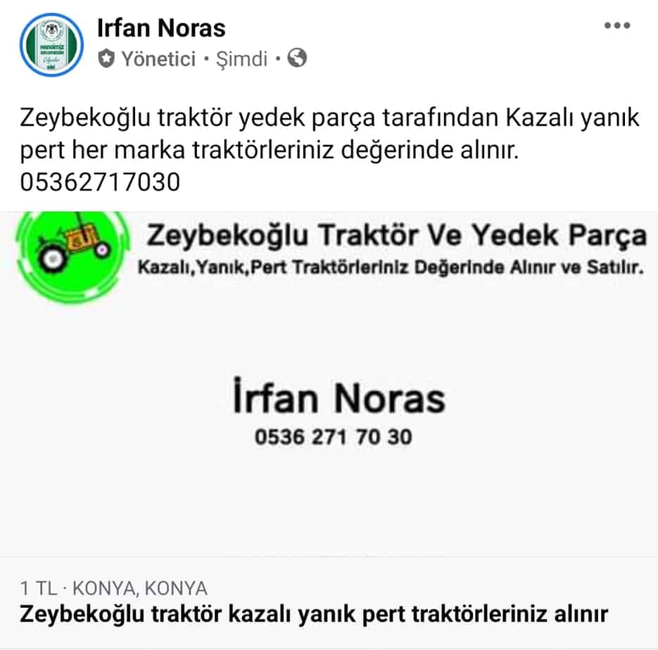 Zeybekoğlu Traktör ve Yedek Parça