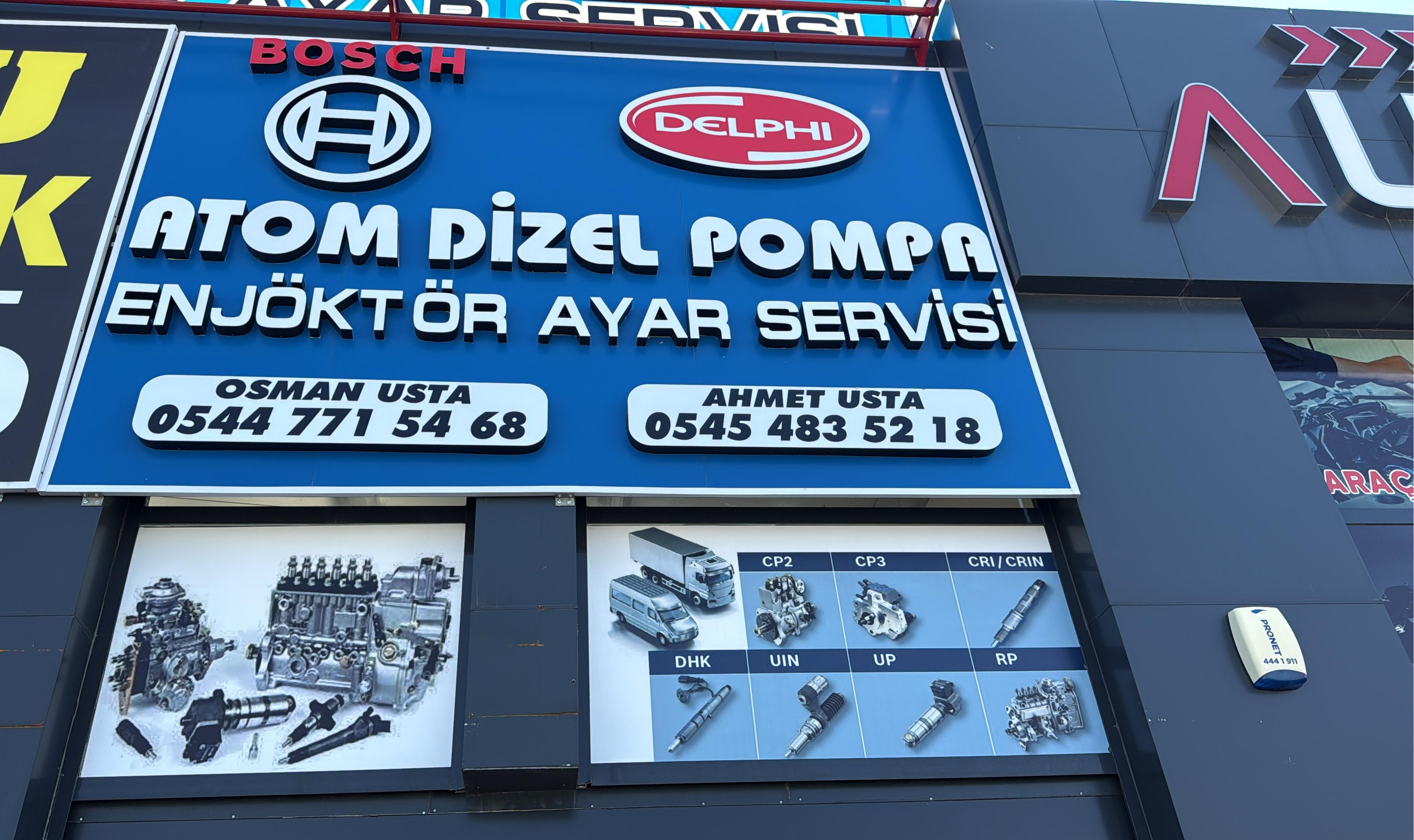 Atom Dizel Pompa Enjektör Ayar Servisi