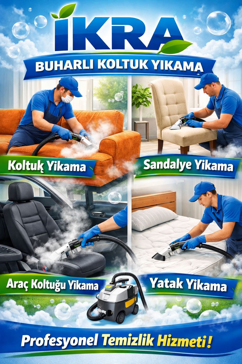 İkra Buharlı Koltuk Yıkama