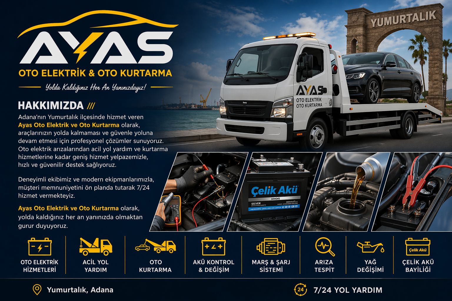 Ayas Oto Elektrik Ve Oto Kurtarma